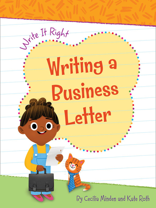 Title details for Writing a Business Letter by Cecilia Minden - Available